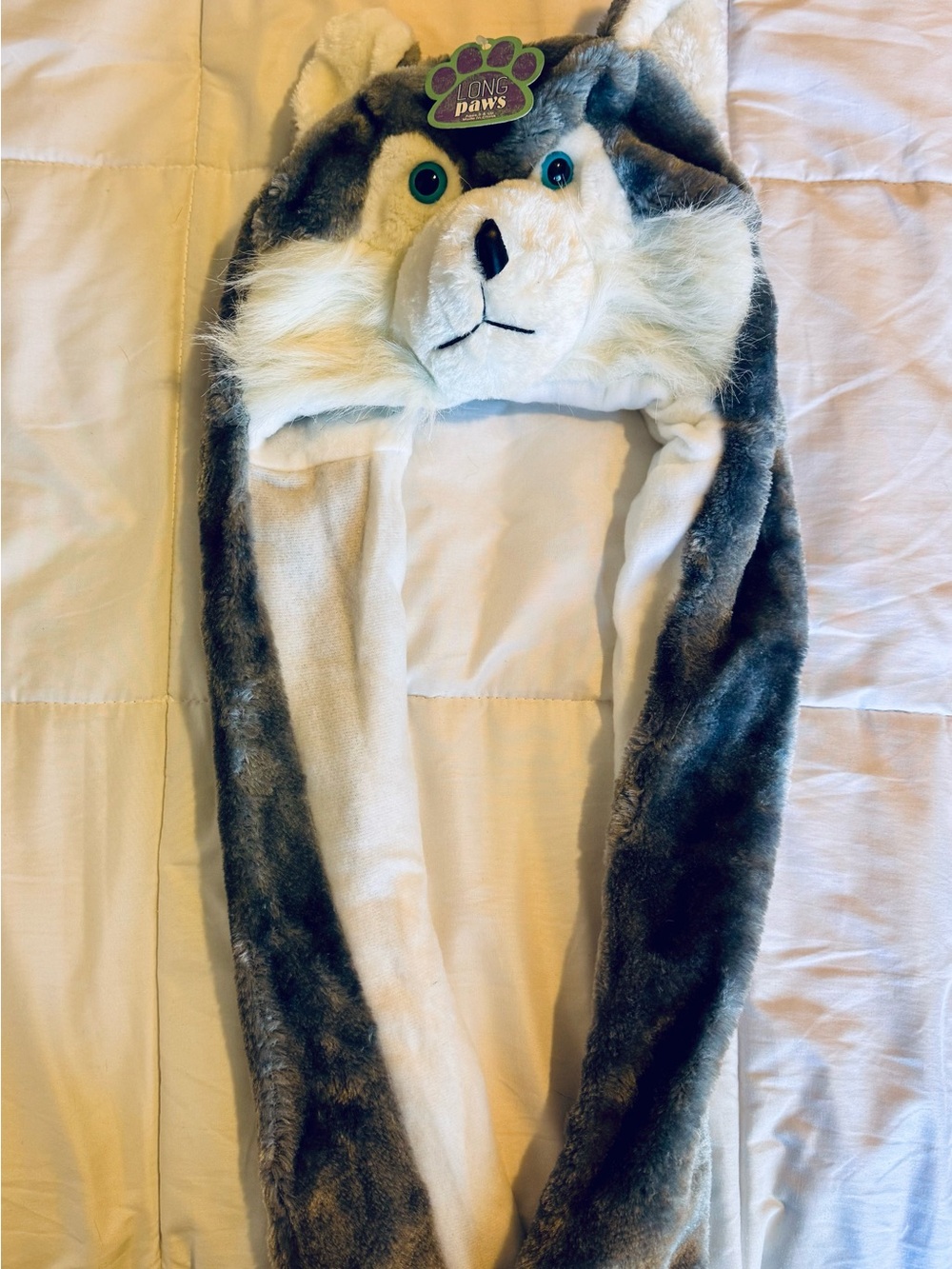 Kids Plush Wolf Hat